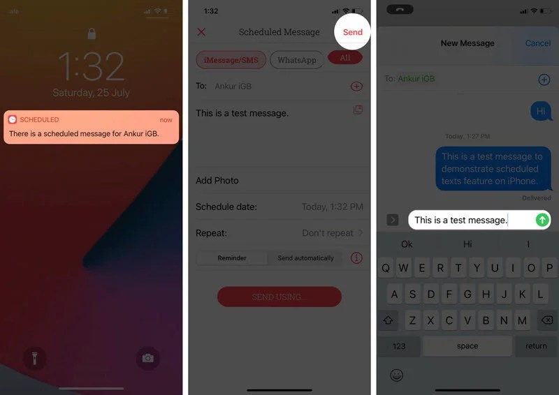 How to Schedule A Text Message on iPhone