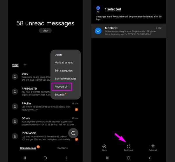 How to Retrieve Deleted Text Messages on Android Smoothly