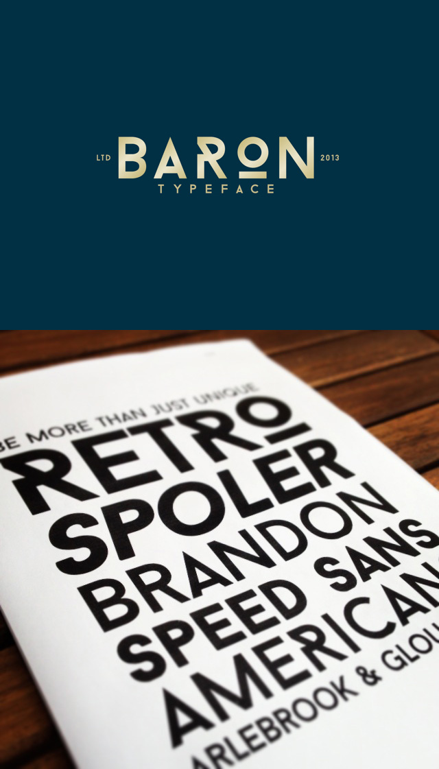 DOWNLOAD Baron Font at Fontfabric™