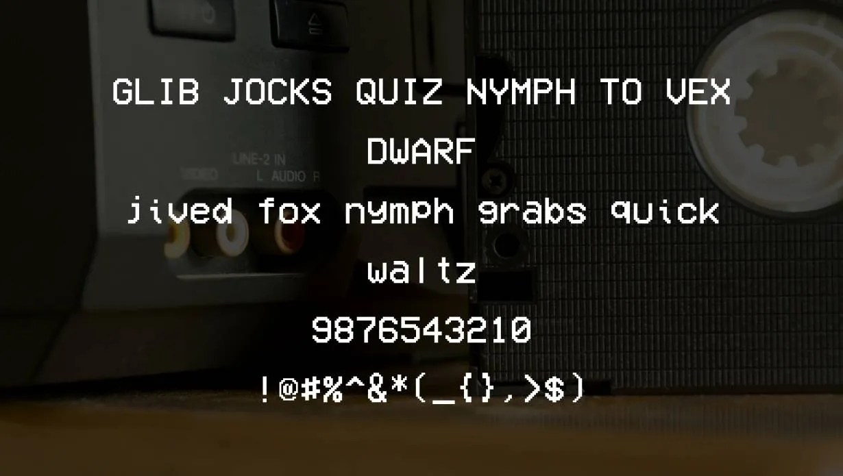 Vhs Font Free Download