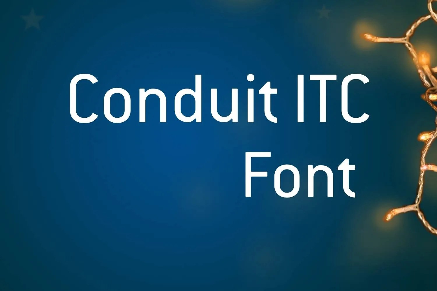 Conduit ITC Font Free Download