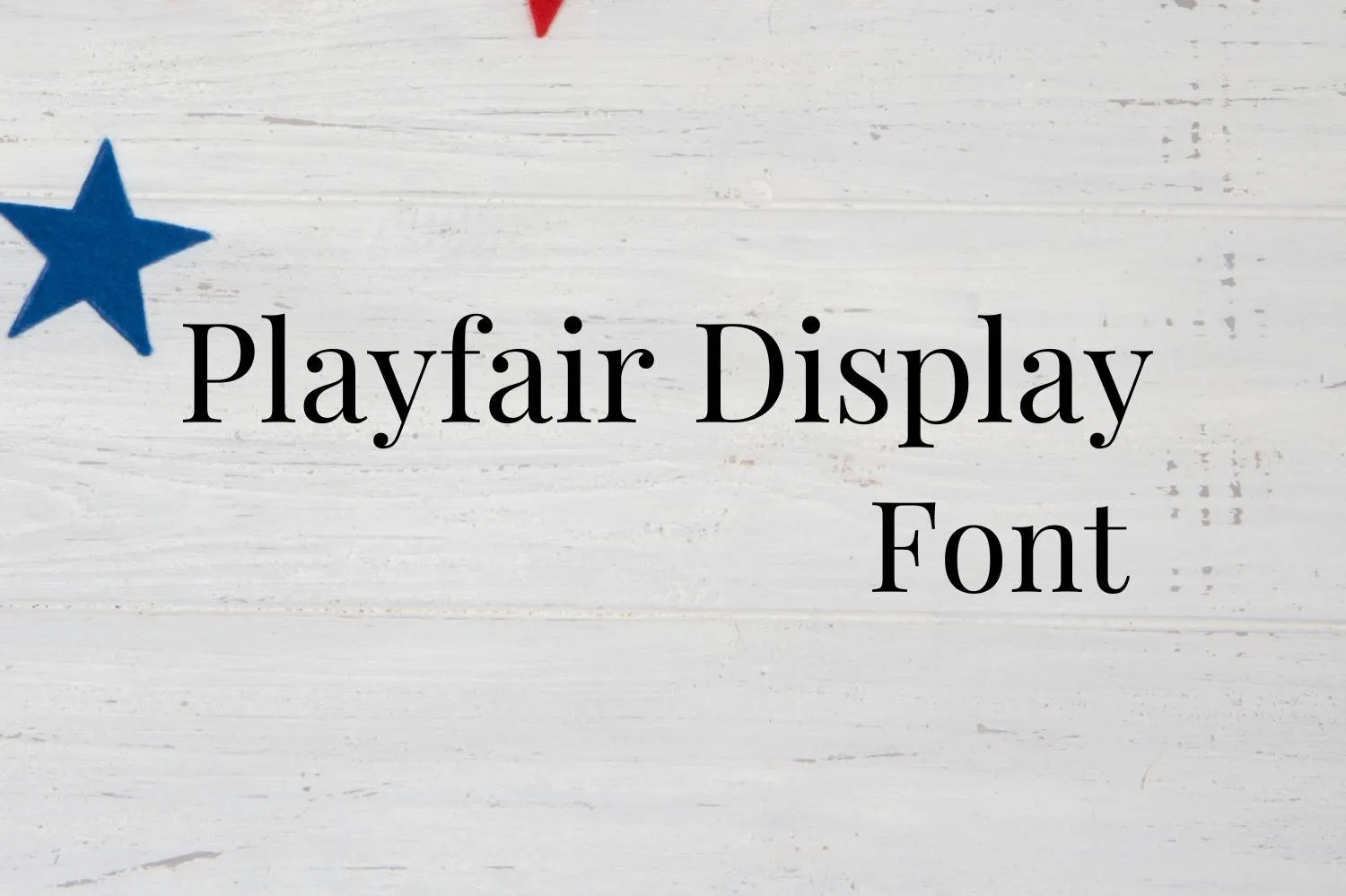 Playfair Display Font Free Download