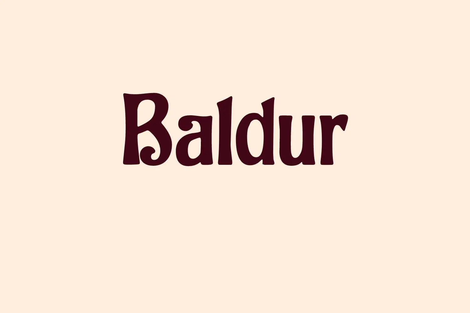 Baldur Font Free Download