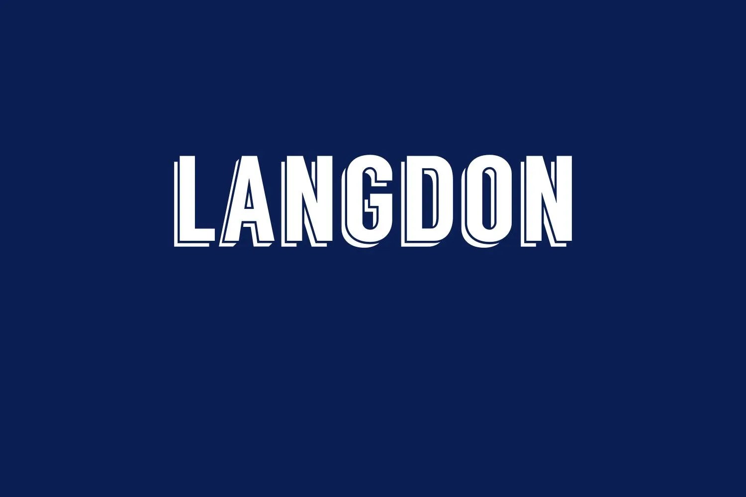 Langdon Font Free Download