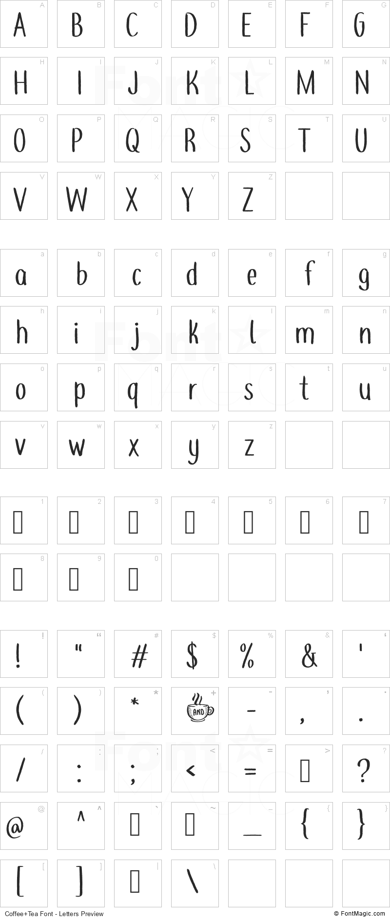 Coffee+Tea Font FontMagic