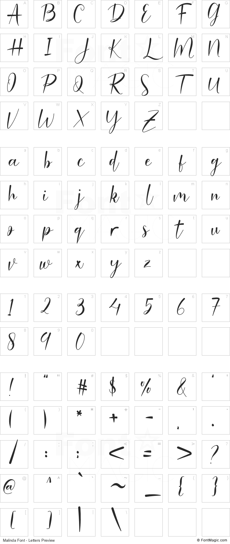 Malinda Font FontMagic