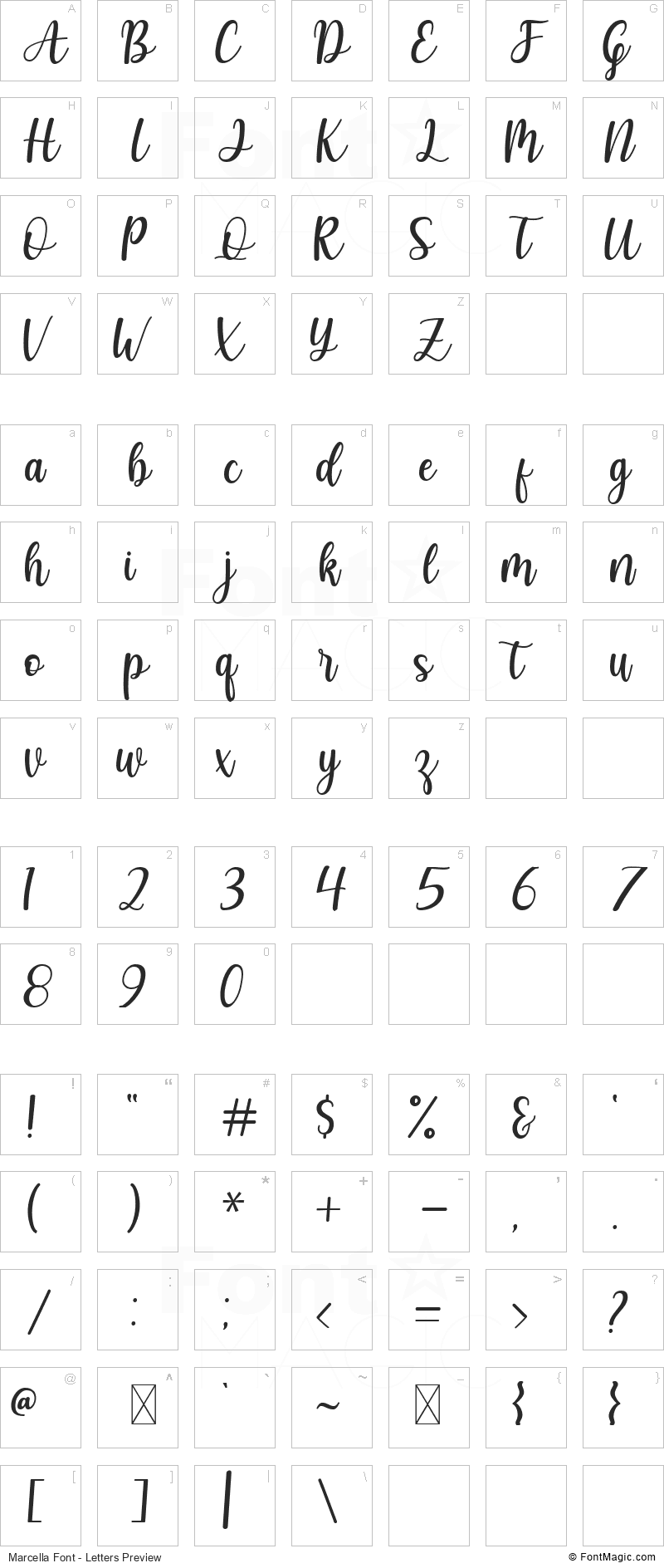 Marcella Font FontMagic