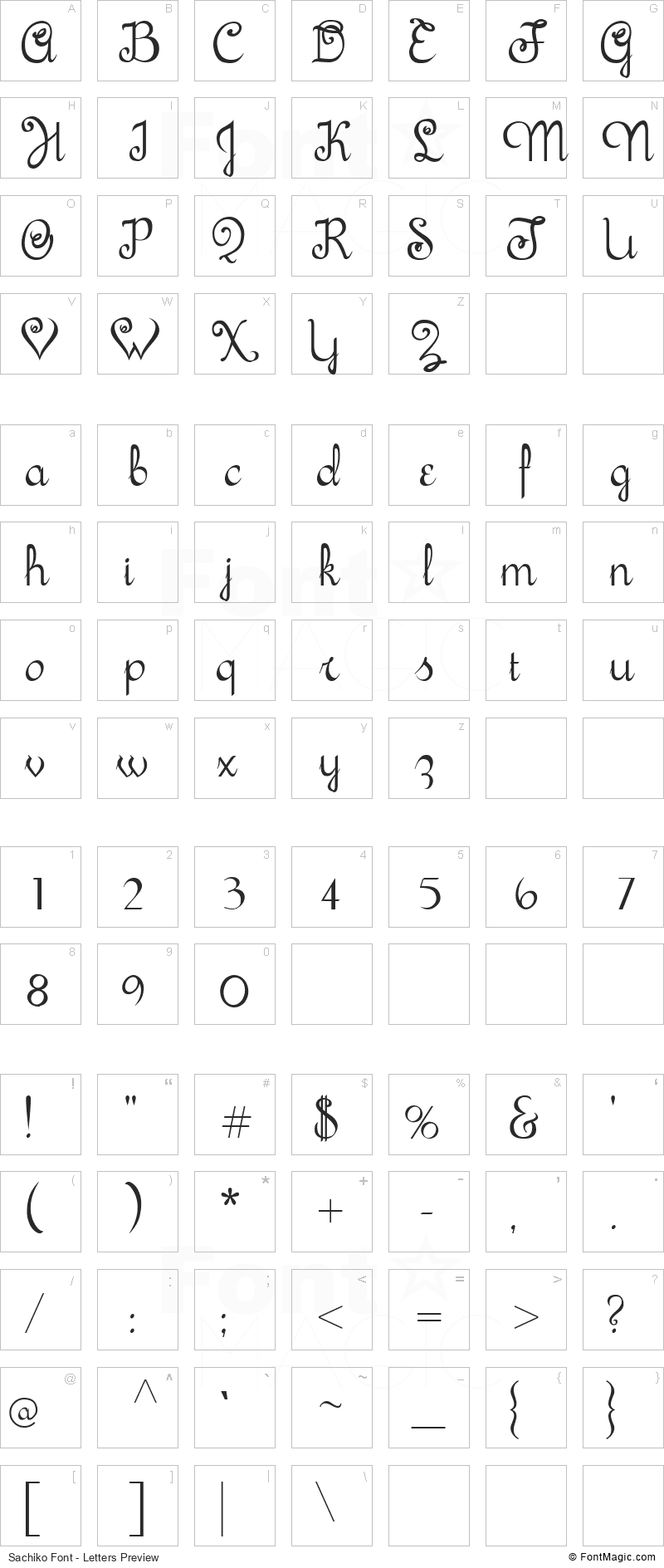 Sachiko Font FontMagic