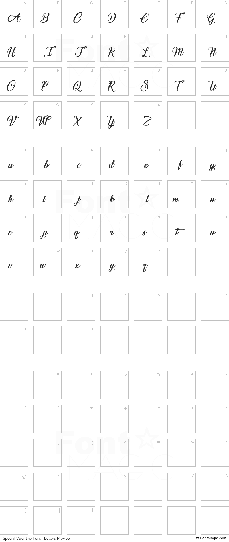 Special Valentine Font FontMagic