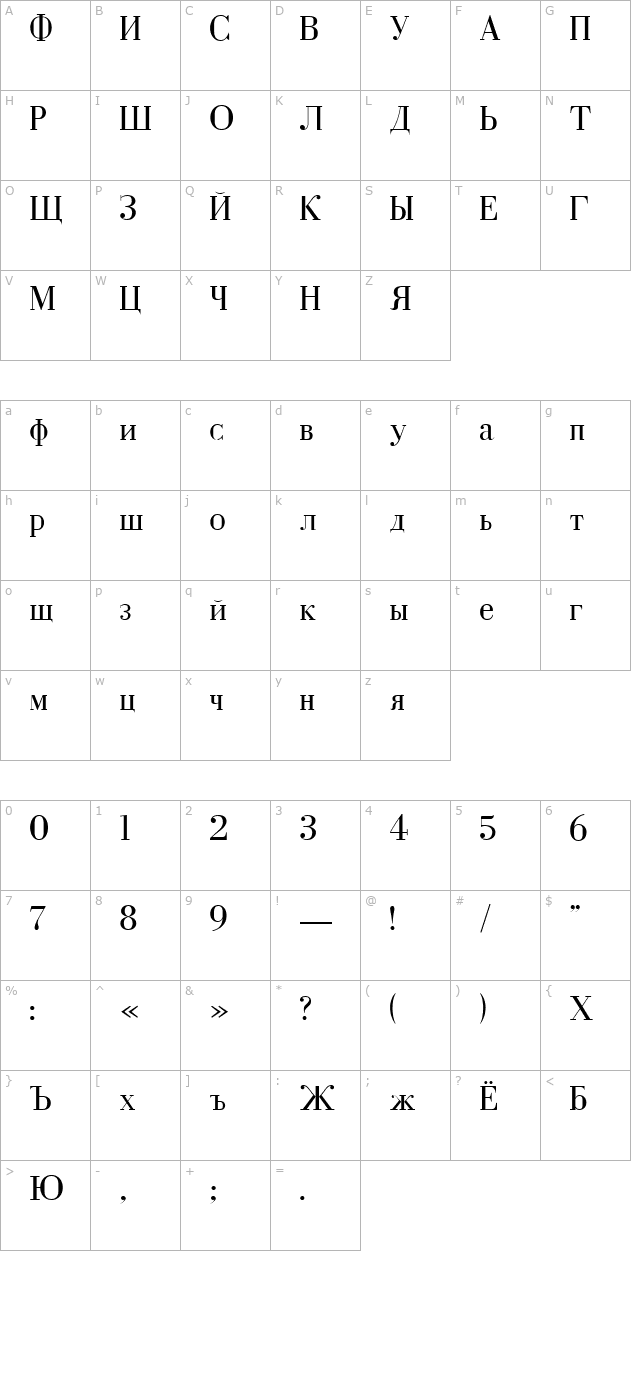 Cyrillic Font