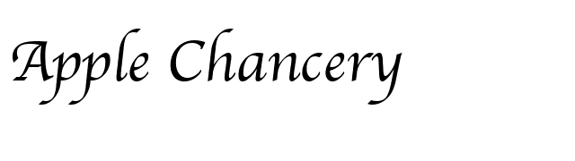 Apple Chancery Font