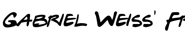 Gabriel Weiss' Friends Font Font