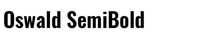 Oswald SemiBold Font
