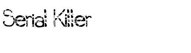 Serial Killer Font