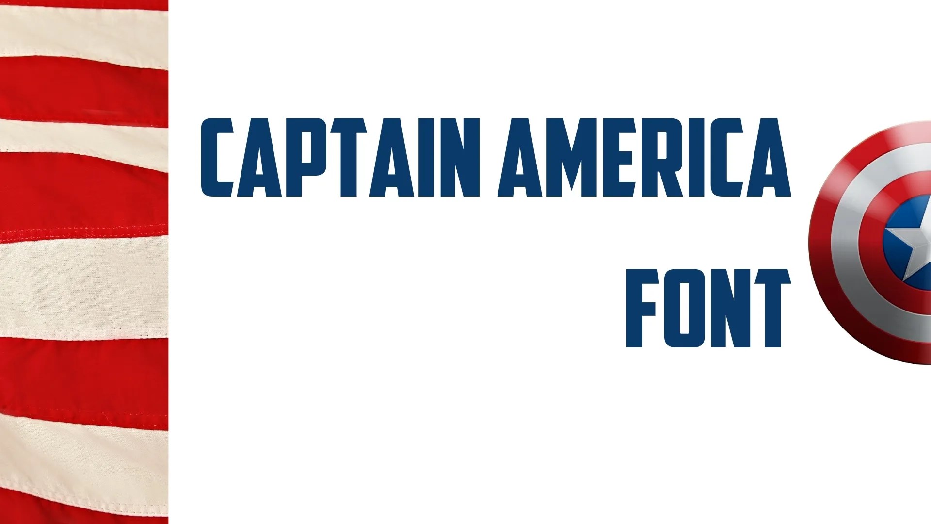 Captain Amercia Font Free Download