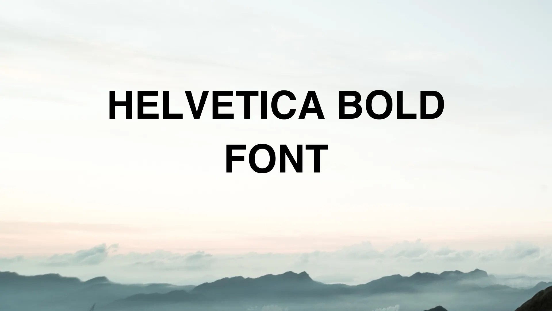 Helvetica Bold Font Free Download