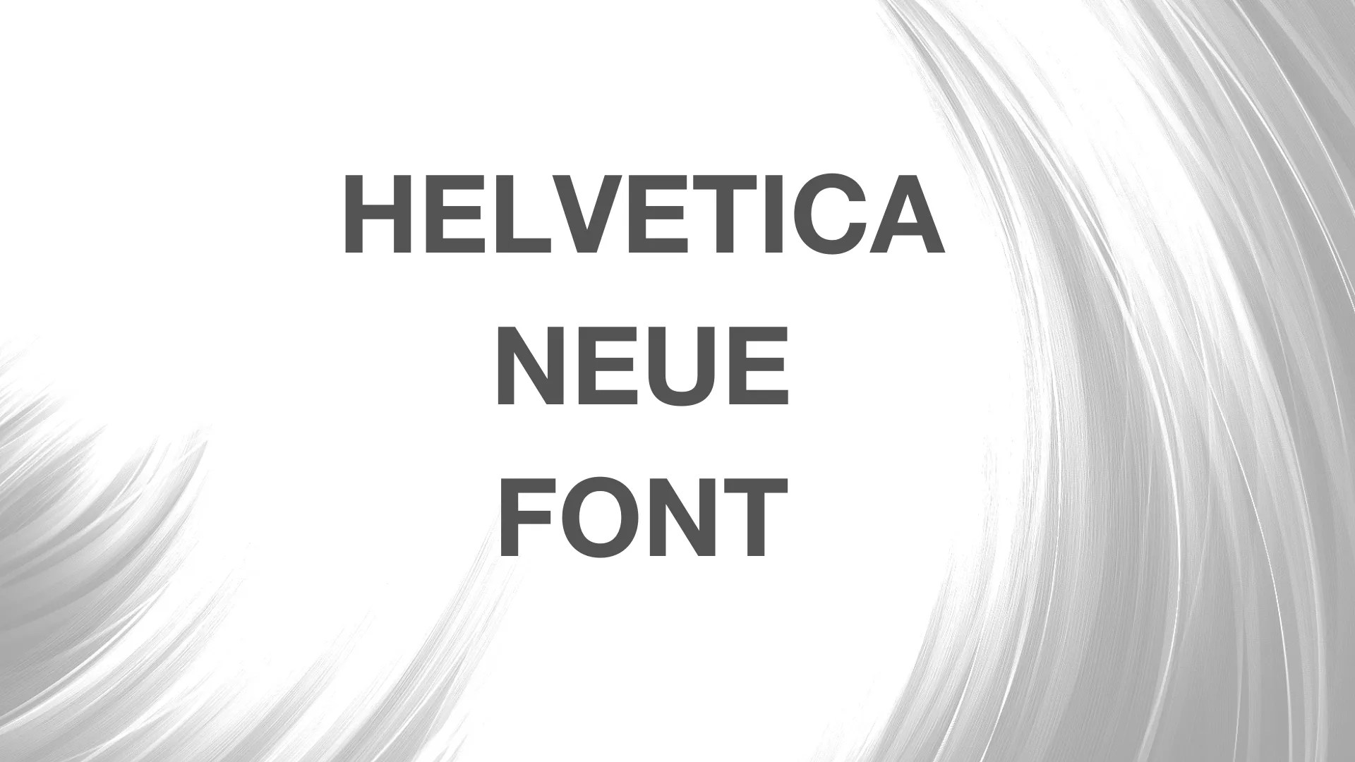 Helvetica Neue Font Free Download