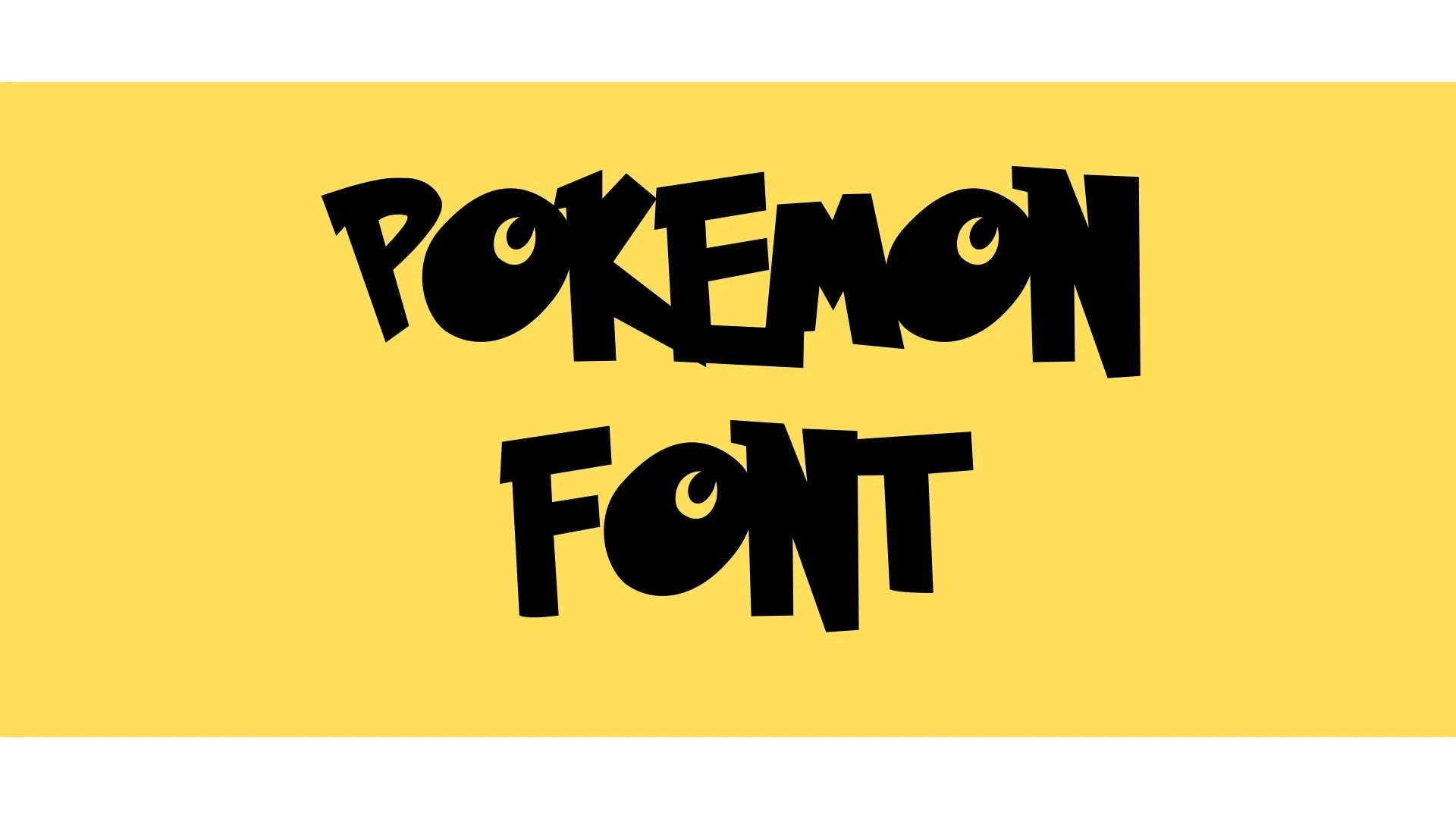 Pokémon Font Free Download