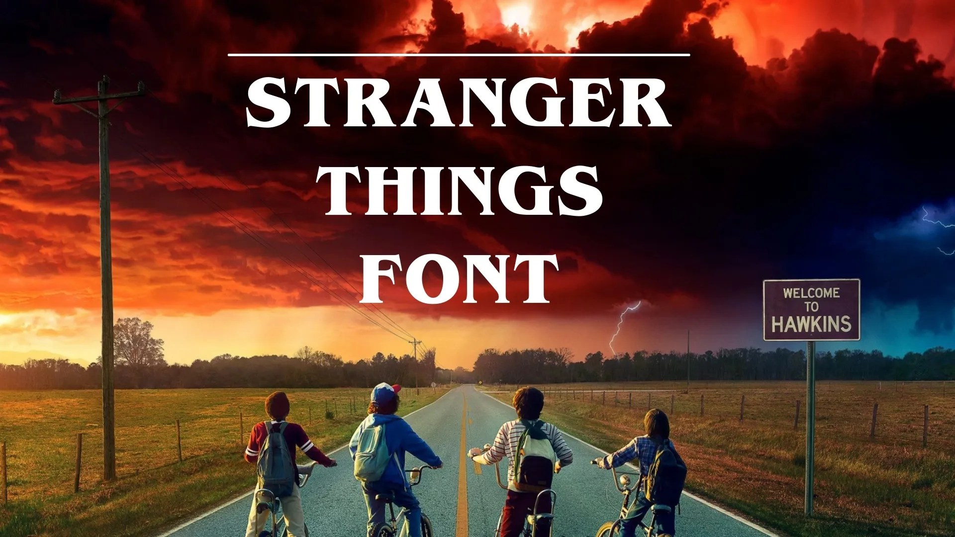 Aprender acerca 97+ imagen tipografia stranger things pared Viaterra.mx