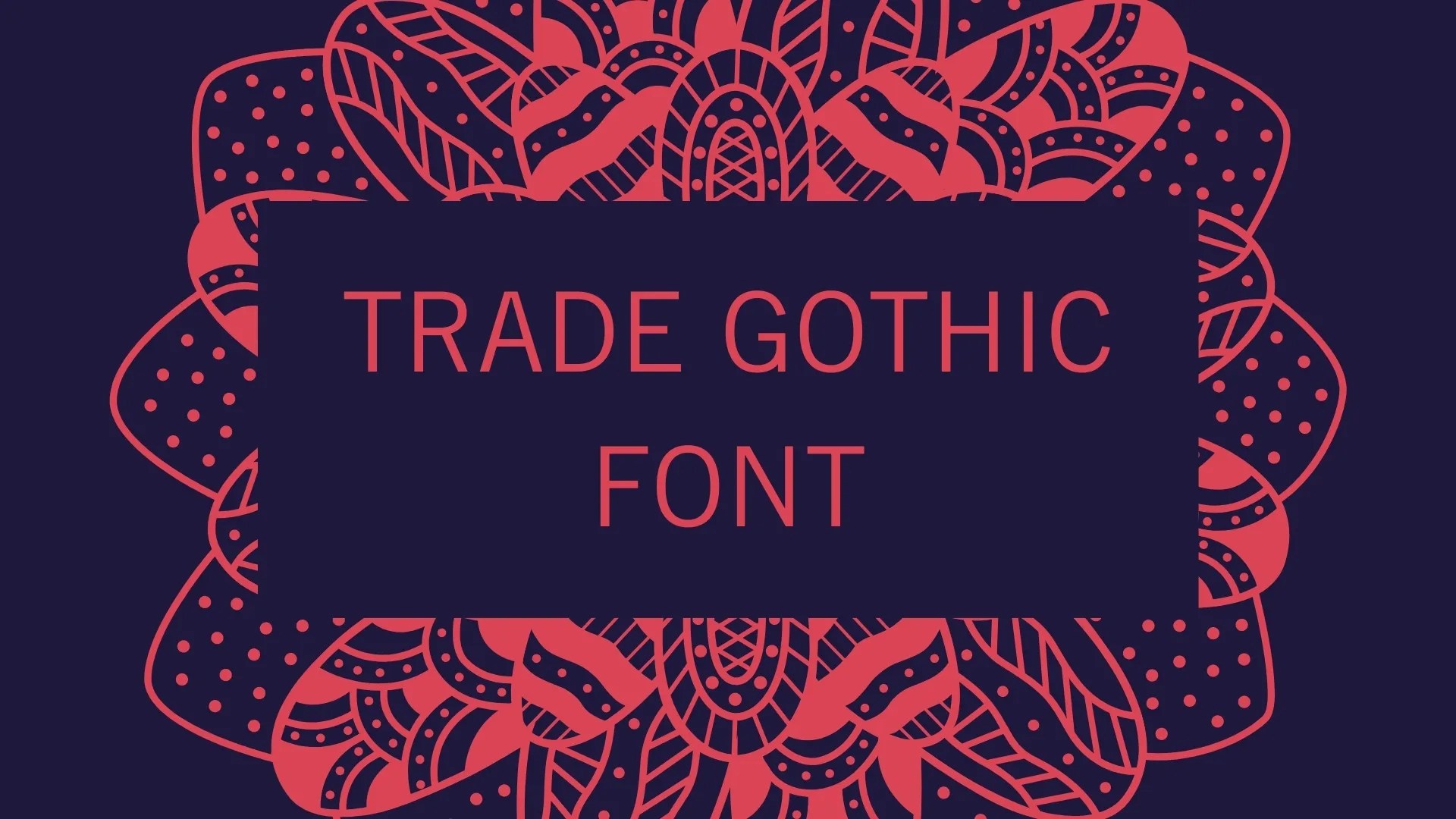 Trade Gothic Font Free Download