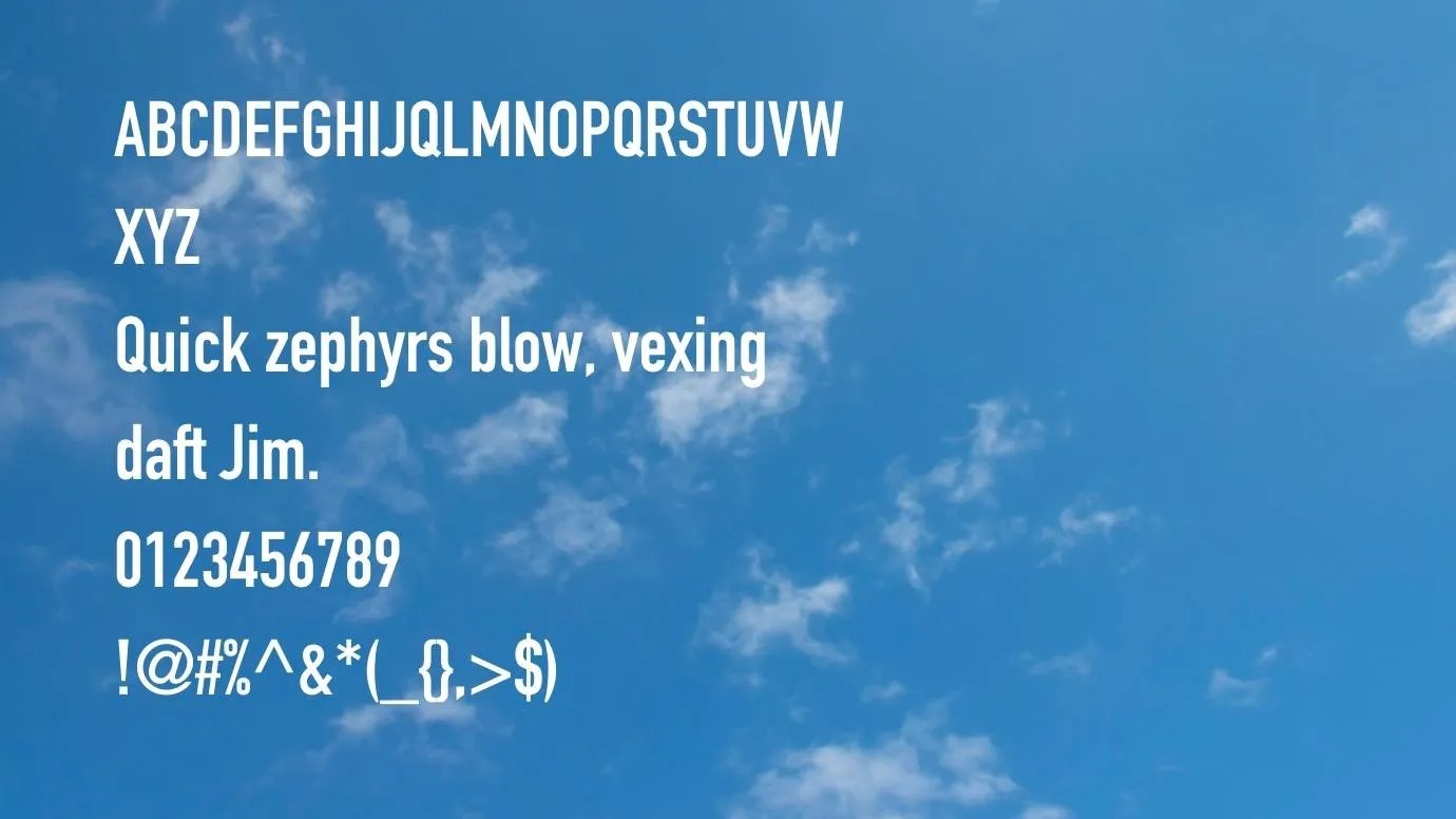 Din Condensed Font Free Download