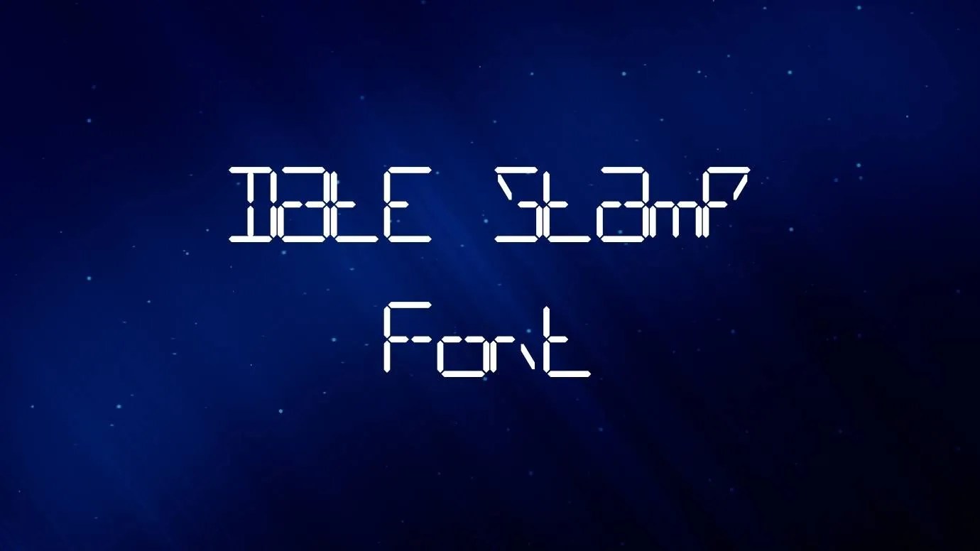 Date Stamp Font Free Download