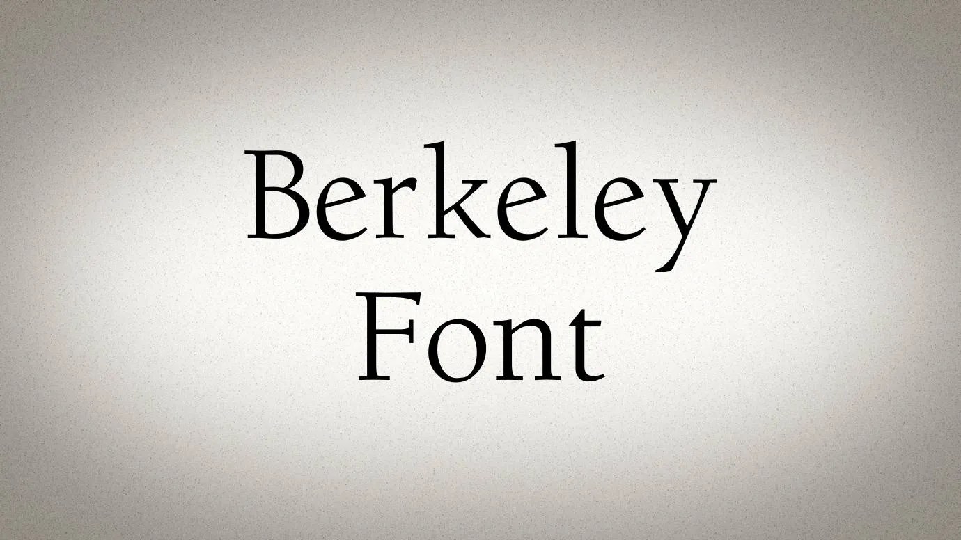 Berkeley Font Free Download
