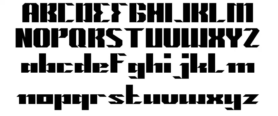 Machine Gun font by weknow FontRiver