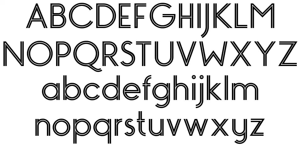 Monopoly Inline font by NimaVisual FontRiver