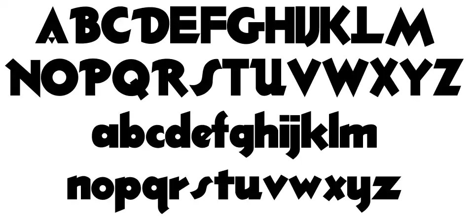 Thick Deco font by Mario Arturo FontRiver