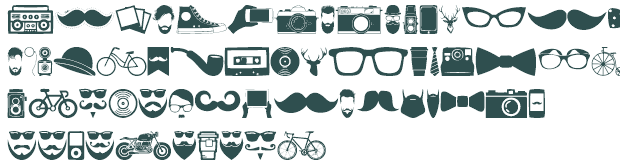 Hipster Icons font download free (truetype)