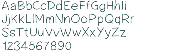 PW Simple Handwriting font download free (truetype)