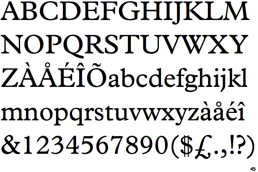 Fontscape Home > Alternatives > Times Roman