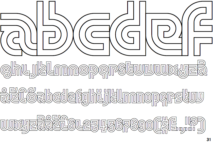 Fontscape Home > Period > Op art