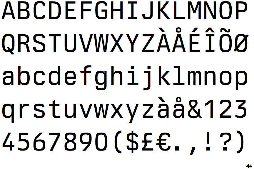 Fontscape Home > Application > Programming > Plain programming fonts
