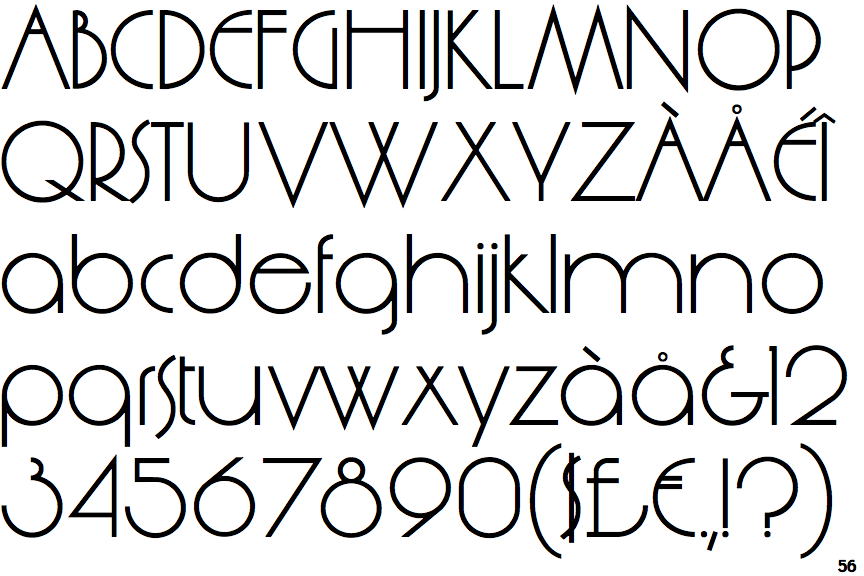 Fontscape Home > Period > Art Deco (19201935) > Sansserif