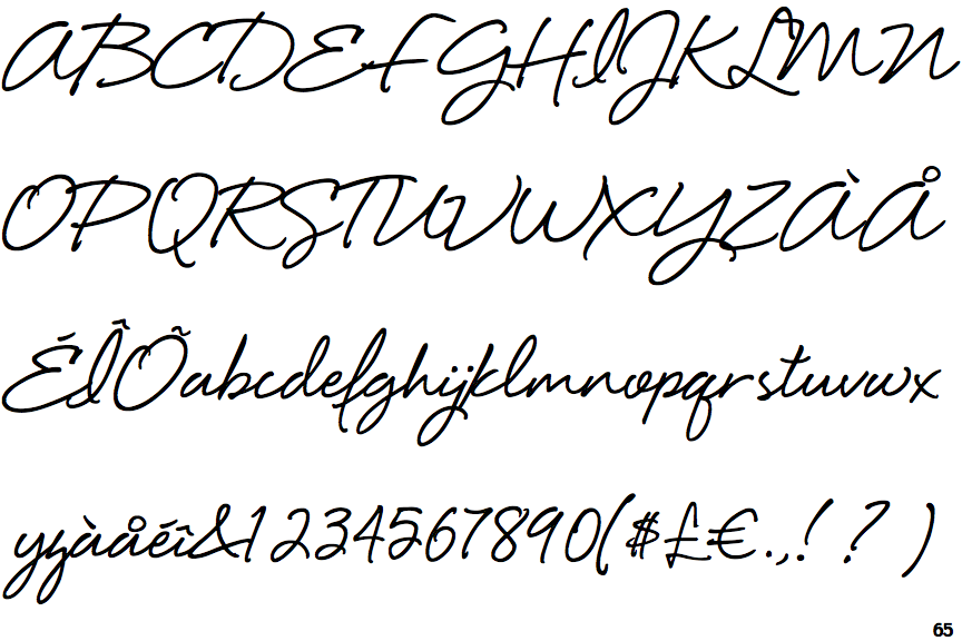 Fontscape Home > Handmade > Handwriting > Informal neat > Joined up