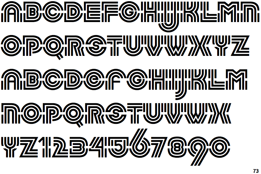 Fontscape Home > Period > Op art