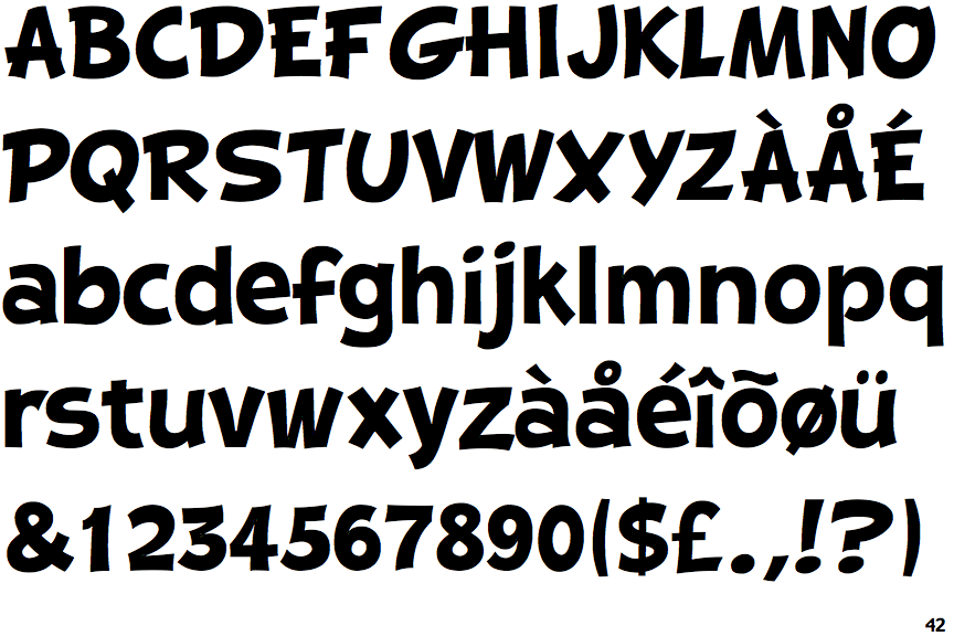 Fontscape Home > Application > Comic book > Bold