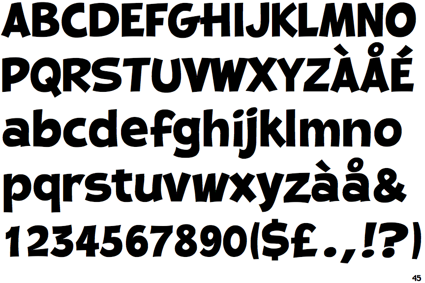 Fontscape Home > Application > Comic book > Bold