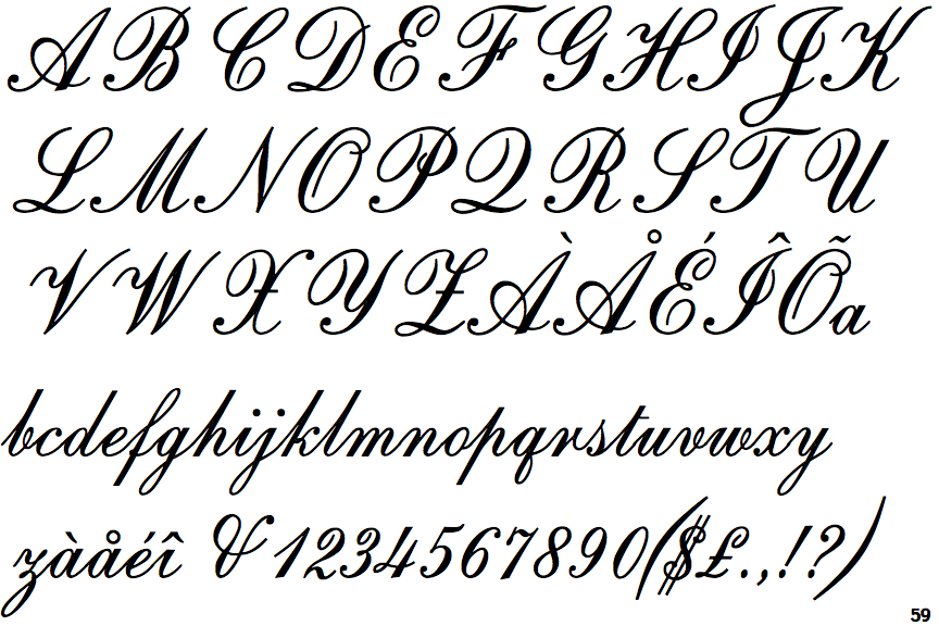 Calligraphy Fonts Copperplate / Free Copperplate Calligraphy Font