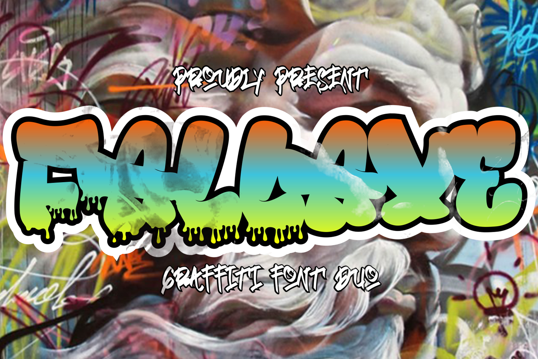 Fallaxe Dripping Graffiti Font Fontsera
