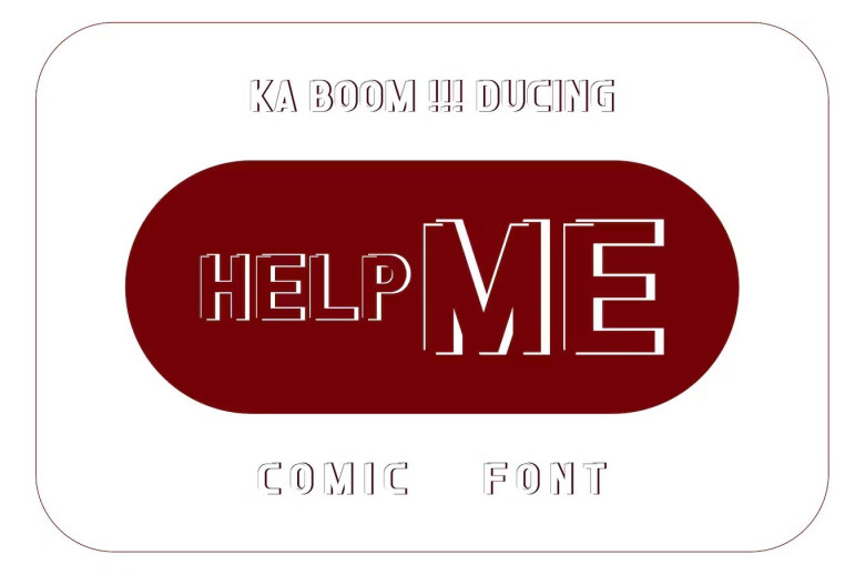 Help Me Font Fonts Hut