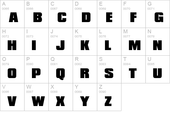 Details of Compacta Black BT font