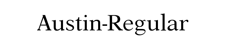 Download AustinRegular font for FREE