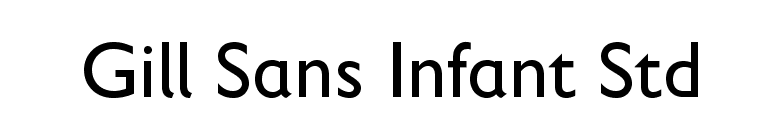 Download Gill Sans Infant Std font for FREE