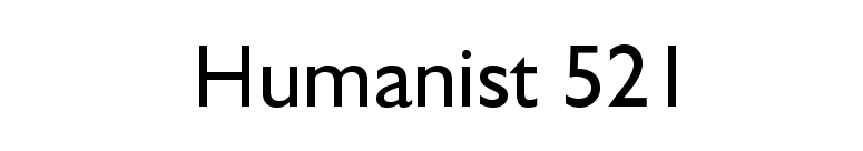 Humanist 521 Font Free Download Mac drugbrown