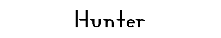Download Hunter font for FREE
