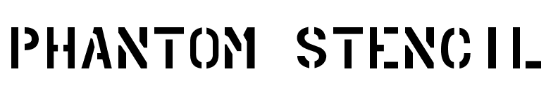 Download PHANTOM STENCIL font for FREE