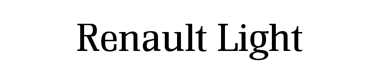 Download Renault Light font for FREE